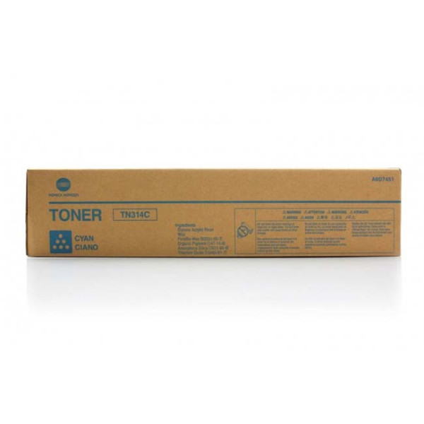 Toner KONICA-MINOLTA TN314C:  Bizhub C353 cian Bizhub C355  20.000p.