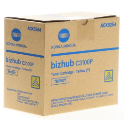 Toner KONICA-MINOLTA TNP50Y:  Bizhub C3100P amaril 5.000p.