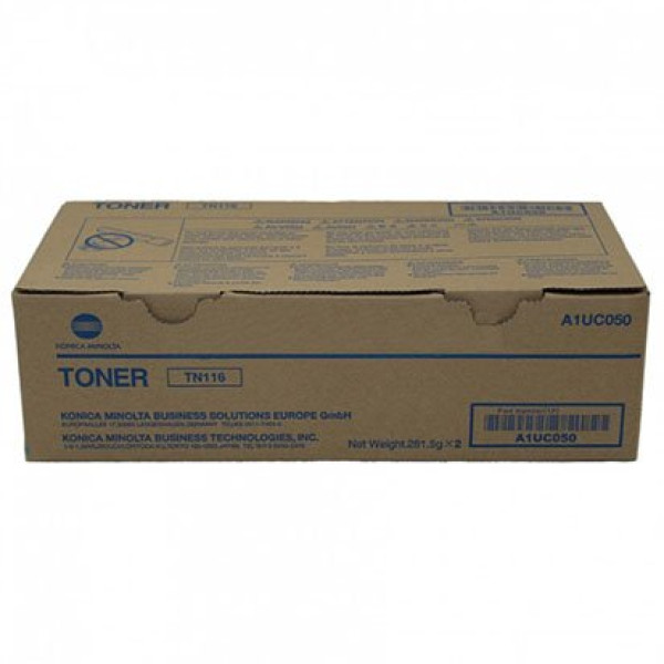 (2) Toner KONICA-MINOLTA TN116:  BizHub 164 2 x 11.000p.