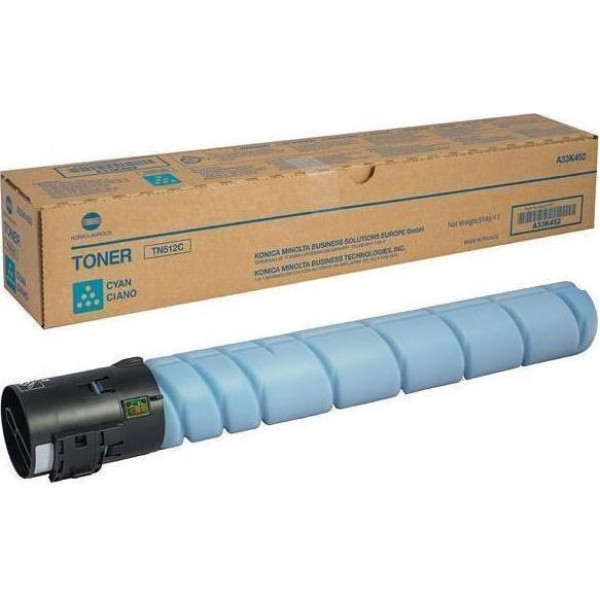 Toner KONICA-MINOLTA TN512C:  Bizhub C454 Cyan Bizhub C554  35.000p.