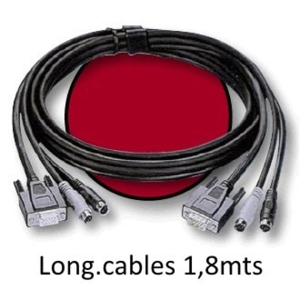KVM Cables Tecl+Rat+Moni  1,8m HDB15M/M+PS2M/M+PS2M/M