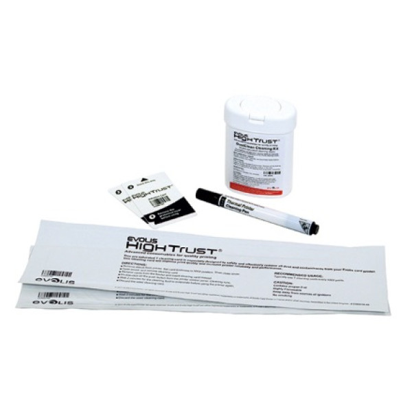EVOLIS Advanced Cleaning kit (complete) 2 T-cards+2adh.cards+1pen+60wipes