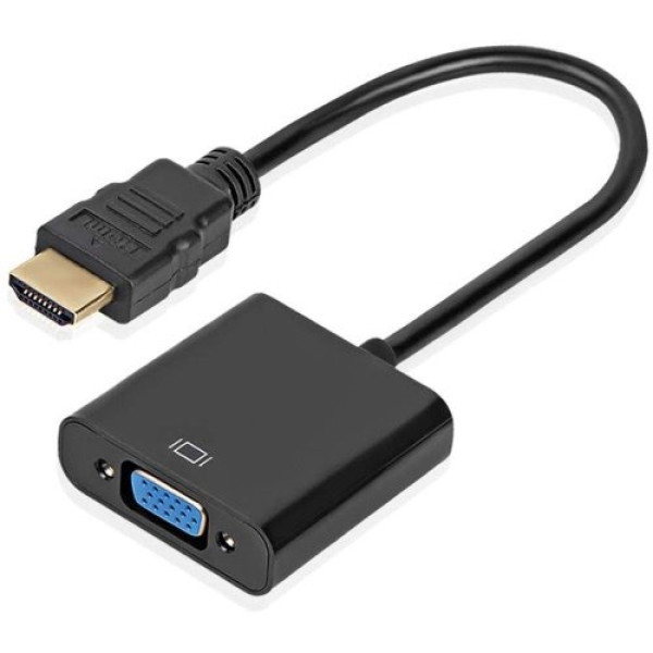 Cable adaptador ALEXTRY vídeo HDMI a VGA Hembra soporte 1080p FullHD, 16cm Cable adaptador ALEXTRY vídeo HDMI a VGA Hembra soporte 1080p FullHD, 16cm