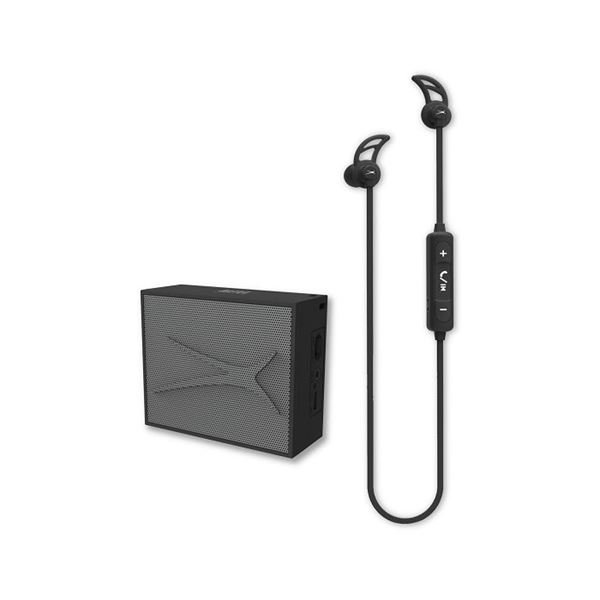 BUNDLE ALTAVOZ + AURICULARES NEGRO BUNDLE ALTAVOZ + AURICULARES NEGRO