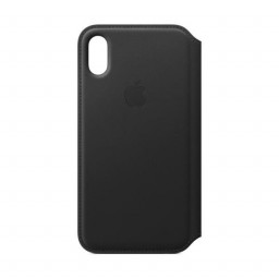 !X LEATHER FOLIO - BLACK