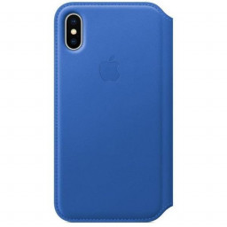 !X LEATHER FOLIO - ELECTRIC BLUE
