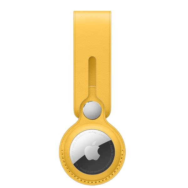 AIRTAG LEATHER LOOP - MEYER LEMON