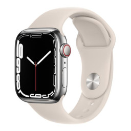 APPLE WATCH S7 41 SIL SS STAR SP CE