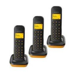 DECT D135 TRIO NEGRO/NARANJA
