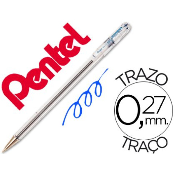 Boligrafo PENTEL BK-77c azul
