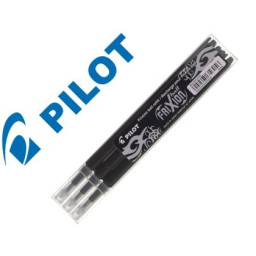 (3) Recambio PILOT Frixion ball negro
