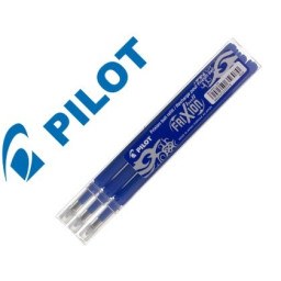 (3) Recambio PILOT Frixion ball azul