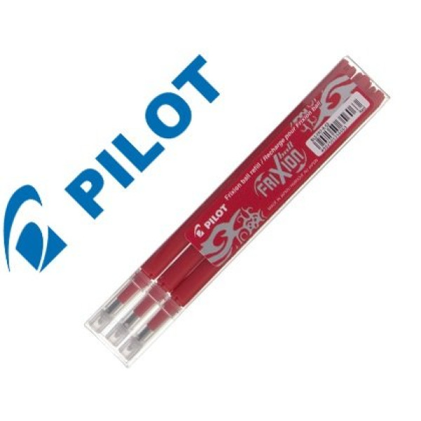 (3) Recambio PILOT Frixion ball rojo (3) Recambio PILOT Frixion ball rojo