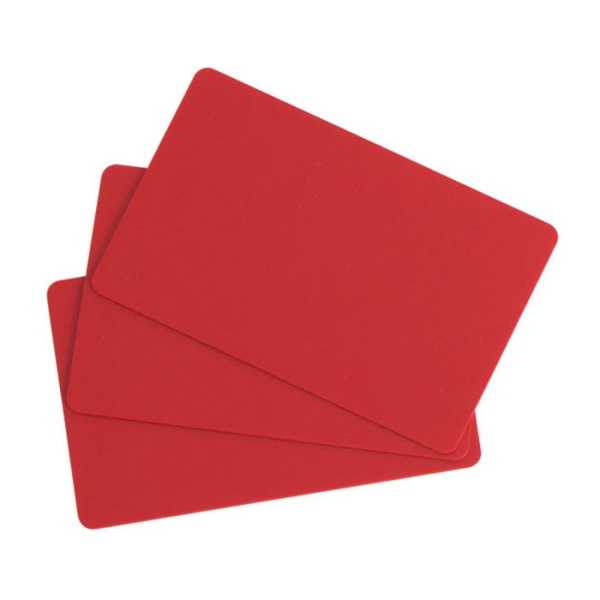 (100) Tarjetas EVOLIS PVC color rojo imprimibles PVC blank cards 30MIL (100) Tarjetas EVOLIS PVC color rojo imprimibles PVC blank cards 30MIL