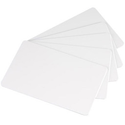 (100) Tarjetas EVOLIS blank rewritable (black) para Tattoo RW - impresión negro sobre blanco