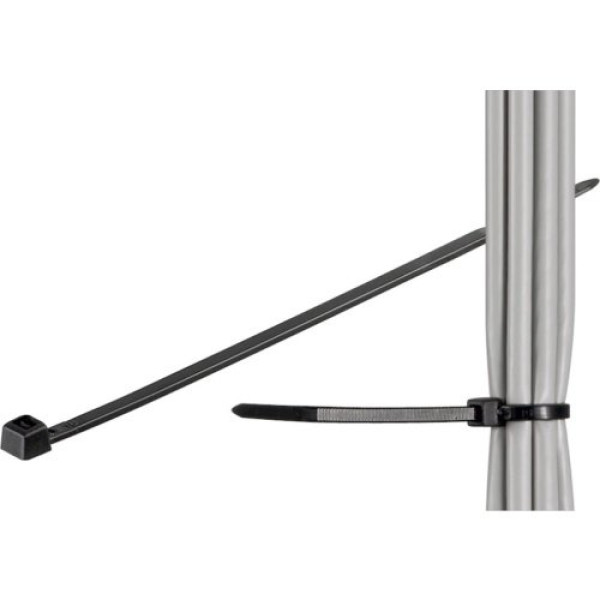 (100) Bridas MICROCONNECT 365mm x 3,5mm para exteriores, resistente hasta 18,1Kg, negra (100) Bridas MICROCONNECT 365mm x 3,5mm para exteriores, resistente hasta 18,1Kg, negra