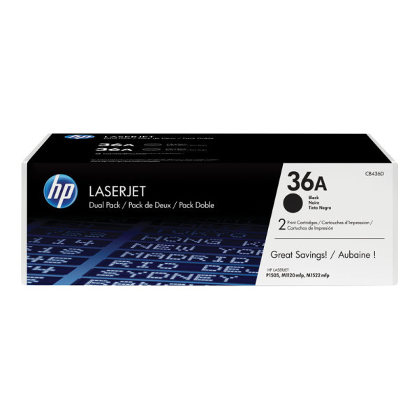 TONER NEGRO LASERJET CB436A PACK 2 TONER NEGRO LASERJET CB436A PACK 2