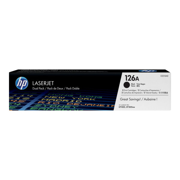 TONER NEGRO 126A LASERJET PACK 2 TONER NEGRO 126A LASERJET PACK 2