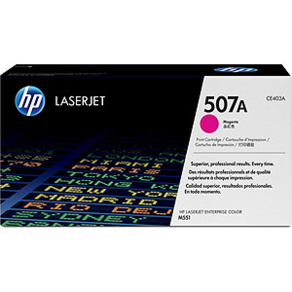 Toner HP #507A Lj Enterprise 500 M551 M570 magenta 6.000p. Toner HP #507A Lj Enterprise 500 M551 M570 magenta 6.000p.