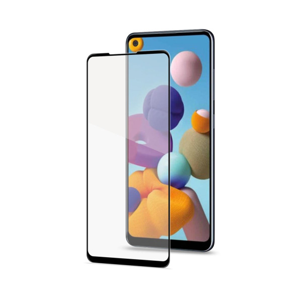 FULL GLASS GALAXY A21 BLACK