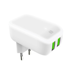 CELLY CARGADOR DE RED 2 USB CARGA R