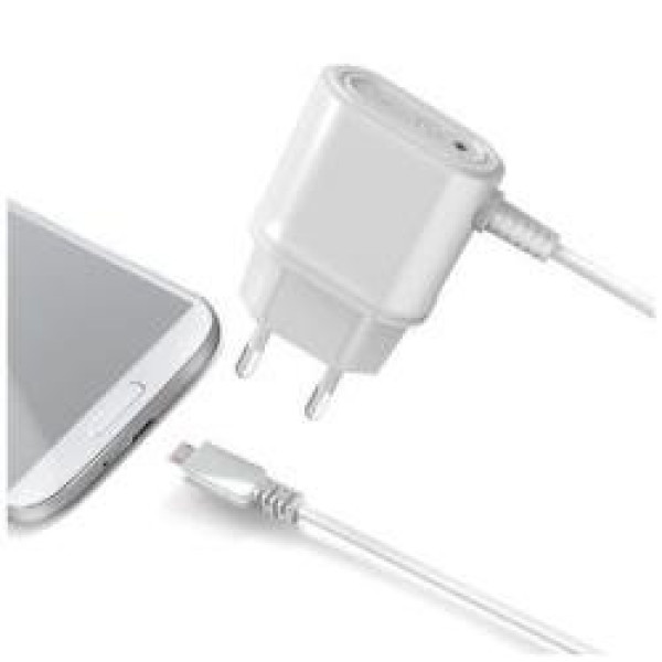 CARGADOR MICROUSB BLANCO