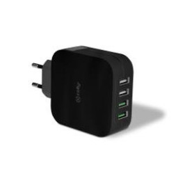CARGADOR ENCHUFE TURBO 4USB 4.8A