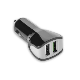 TURBO CAR CH. 2USB 3.4A BLACK