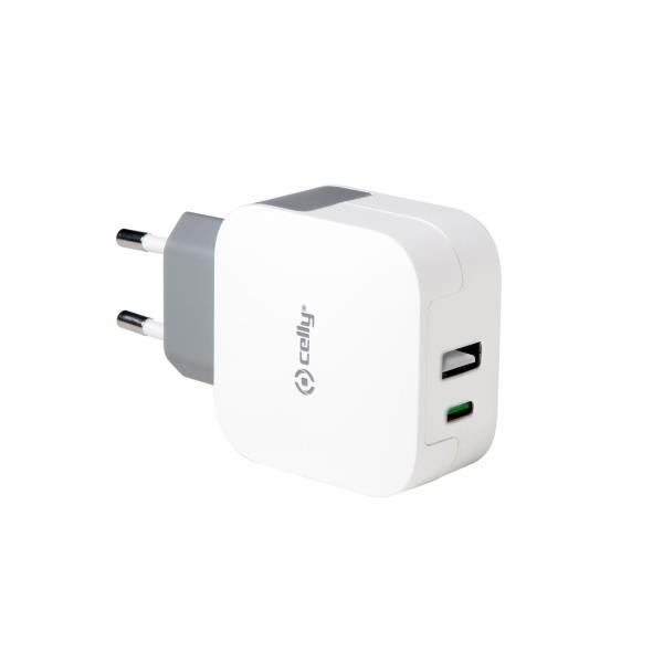 CARGADOR RED 2 USB-USB C BLANCO CARGADOR RED 2 USB-USB C BLANCO