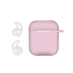 FUNDA AIRPODS ROSA CLARO
