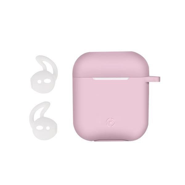 FUNDA AIRPODS ROSA CLARO