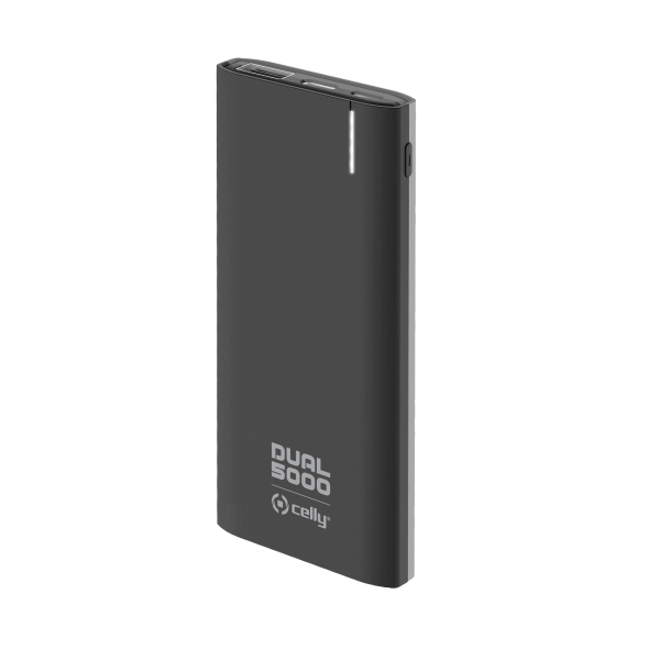 POWER BANK DUAL 5000 NEGRA 2.1A POWER BANK DUAL 5000 NEGRA 2.1A