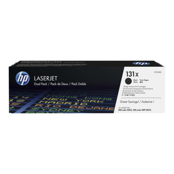 TONER NEGRO HP 131X LASERJET PACK2 TONER NEGRO HP 131X LASERJET PACK2