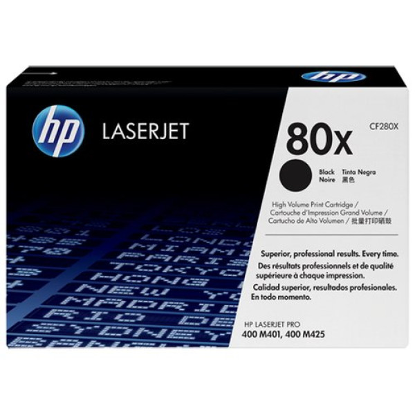 Toner HP #80X Lj Pro 400 M401 M425 negro 6.900p. *Corporativo* Toner HP #80X Lj Pro 400 M401 M425 negro 6.900p. *Corporativo*