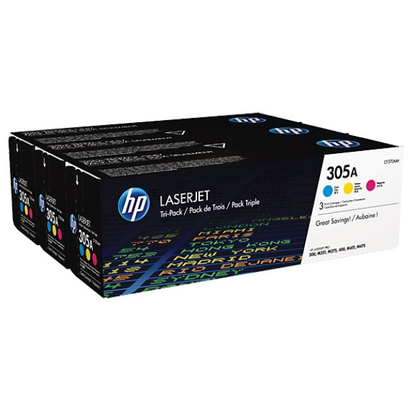 TONER TRICOLOR ( C Y M) 305A PACK 3 TONER TRICOLOR ( C Y M) 305A PACK 3