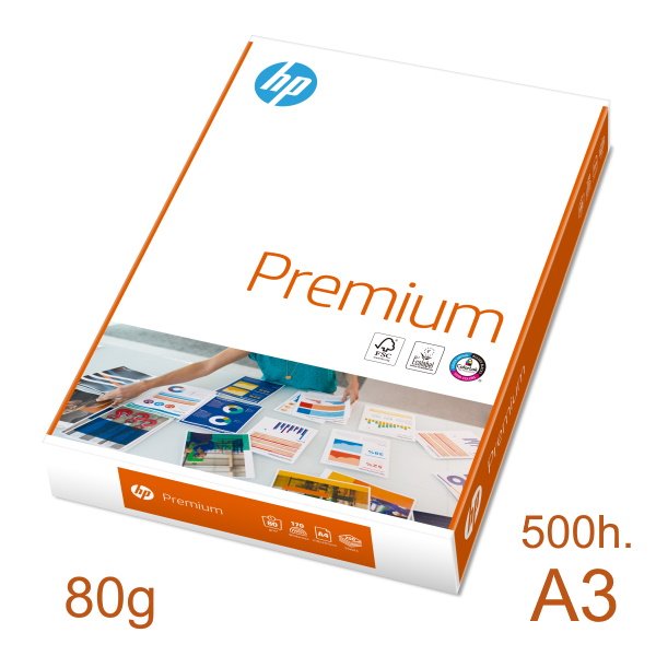 Papel HP Premium 500A3 80g. Inkjet/Copy/Laser color (166515) Papel HP Premium 500A3 80g. Inkjet/Copy/Laser color (166515)
