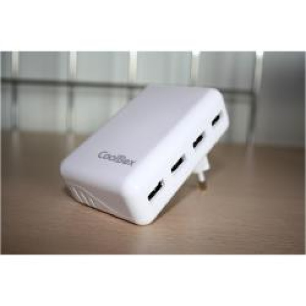 CARGADOR USB DE PARED COO-UX4W CARGADOR USB DE PARED COO-UX4W