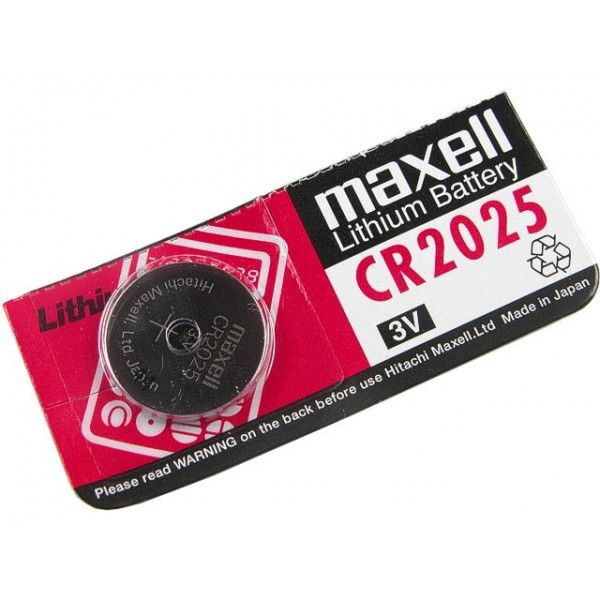 (5) Pila MAXELL CR2025 botón Litio 3v Blister (Tasa incluida)