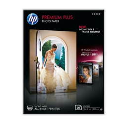Papel HP fot.brillante 20h 13x18 300gr. Fotográfico Premium Plus