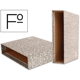 Caja archivador de palanca carton LIDERPAPEL folio