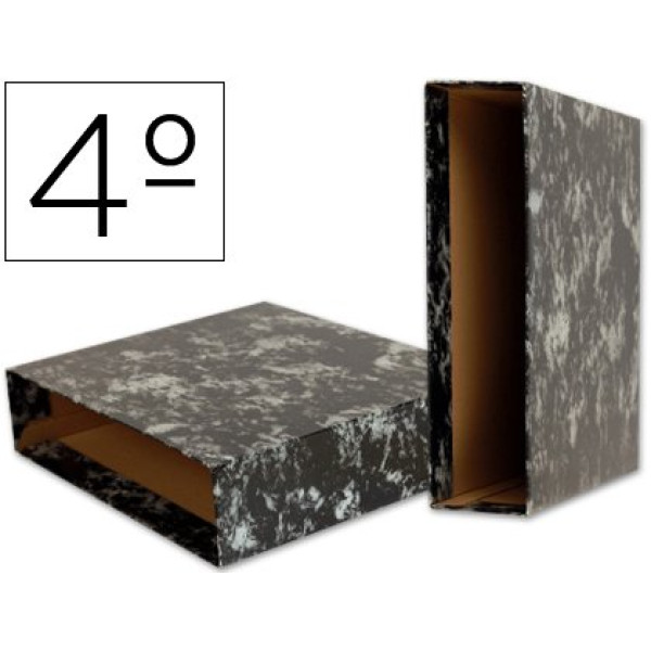 Caja archivador de palanca LIDERPAPEL 4º cartón Classic Azul Caja archivador de palanca LIDERPAPEL 4º cartón Classic Azul