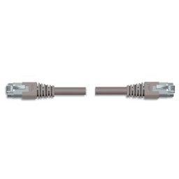 Latiguillo flexible RJ45M/M FTP cat.5e 2,0m apantallado, cable red Ethernet, color gris