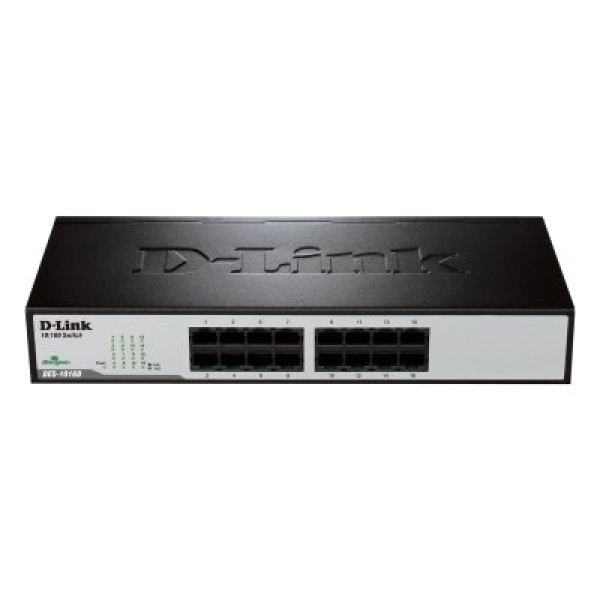 Switch D-LINK 16-puertos Ethernet Desktop 10/100Mbps, no gestionable Switch D-LINK 16-puertos Ethernet Desktop 10/100Mbps, no gestionable