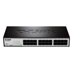 Switch D-LINK 24-puertos Ethernet Desktop 10/100Mbps, no gestionable