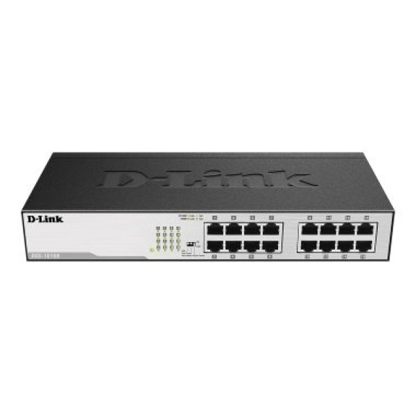 Switch D-LINK 16-puertos Gigabit Desktop 10/100/1000Mbps, no gestionable Switch D-LINK 16-puertos Gigabit Desktop 10/100/1000Mbps, no gestionable