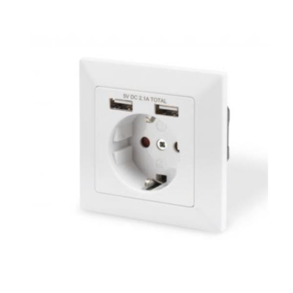 ENCHUFE CON DOS PUERTOS USB ENCHUFE CON DOS PUERTOS USB