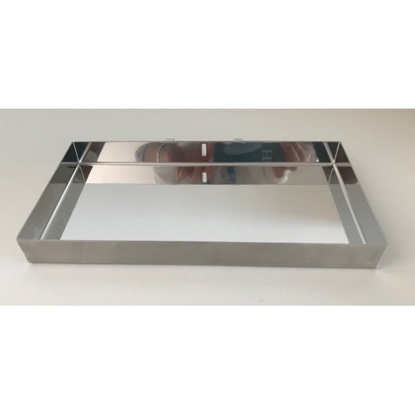 Bandeja guantes/mascarillas/pañuelos para DM-8920 acero inoxidable 25x13x2,5cm