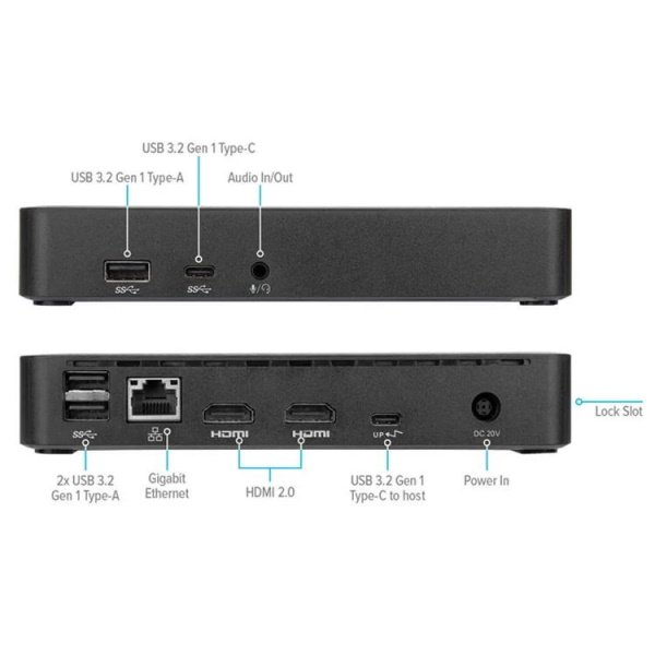 Docking station TARGUS universal USB-C DV4K con Power Delivery de 65W, para 2 monit.HDMI Docking station TARGUS universal USB-C DV4K con Power Delivery de 65W, para 2 monit.HDMI