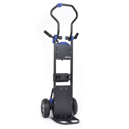 Carretilla eléctrica salvaescaleras para mercancía capac.130Kg, para descargar de impresoras y MFP