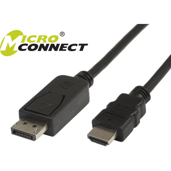 MicroConnect DisplayPort-HDMI M-M 2m. color negro MicroConnect DisplayPort-HDMI M-M 2m. color negro